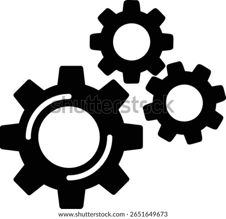 Settings Glyph Vector Icon Design