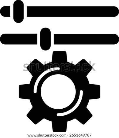 Settings Glyph Vector Icon Design