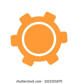 Settings icon with additional gears icon, vector illustration.