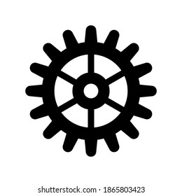 Settings icon with additional gears icon, vector illustration.
