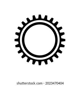 Settings icon with additional gears icon, vector illustration. Simple and isolated style on a blank background. Colors can be edited.