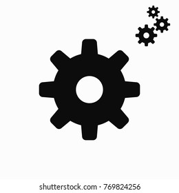 Settings icon with additional gears icon, vector illustration. Setting icon. Settings - stock vector
