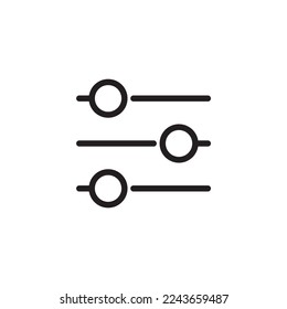 settings icon. adjusting icon vector