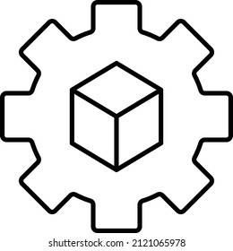 Settings Icon, Augmented Reality Sign and Symbols.