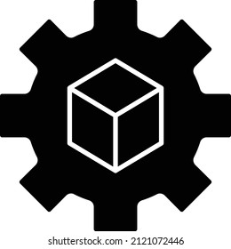 Icono de configuración, signo de realidad aumentada y símbolos.