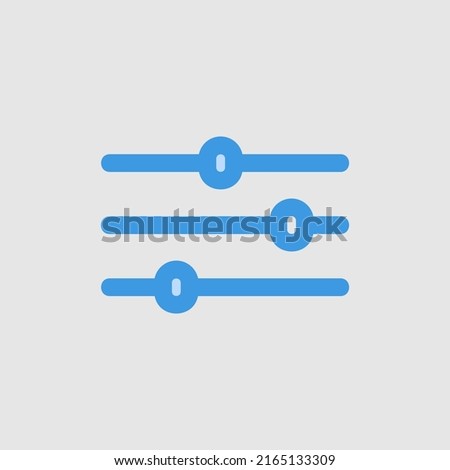 Settings icon in blue style about essentials, use for website mobile app presentation