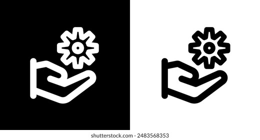 Settings icon. Business icon. Target. Work team. Chart. Black icon. Silhouette.