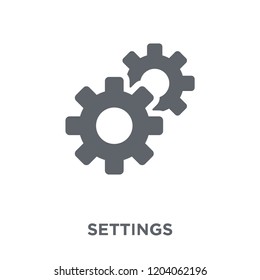 Settings icon. Settings design concept from  collection. Simple element vector illustration on white background.