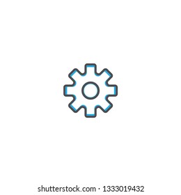Settings icon design. Essential icon vector illustration design