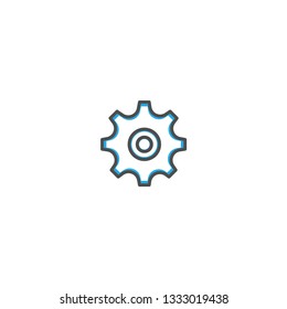Settings icon design. Essential icon vector illustration design