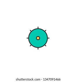Settings icon design. Essential icon vector illustration