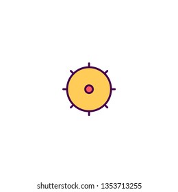 Settings icon design. Essential icon vector illustration
