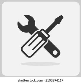 Settings icon, design fixing tools and templates in vector illustration.