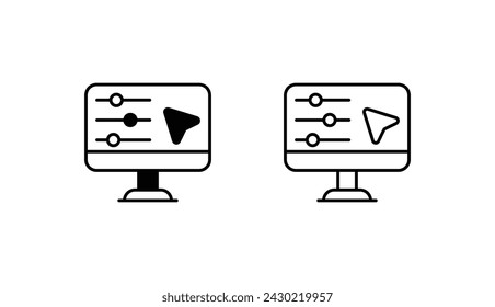 Ajustes diseño de icono con fondo blanco ilustración de stock