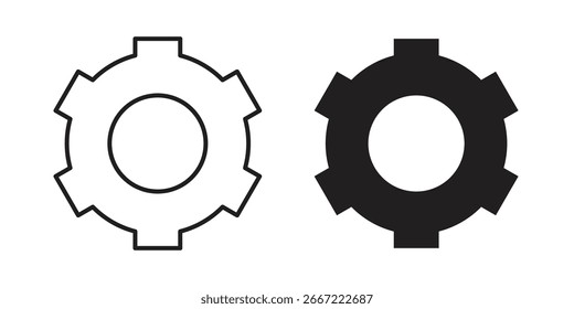 Settings icon. doodle graphics vectors