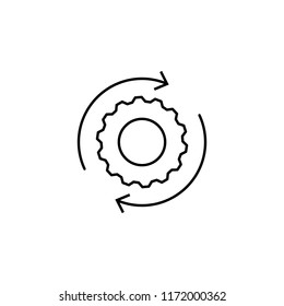 settings icon. Element of business icon for mobile concept and web apps. Thin line settings icon can be used for web and mobile