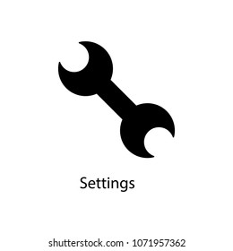 settings icon. Element of minimalistic icon for mobile concept and web apps. Signs and symbols collection icon for websites, web design, mobile app on white background