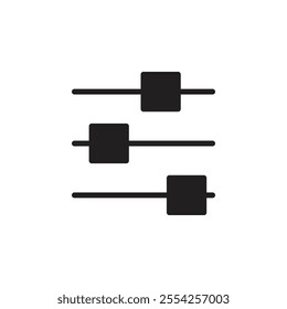 Settings icon Flat line illustration