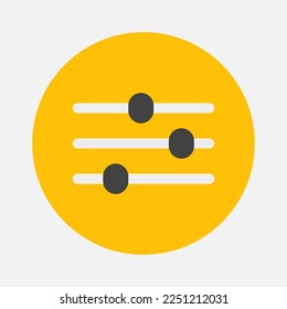 Settings icon in flat style about essentials, use for website mobile app presentation