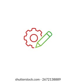 
Settings icon flat vector design.