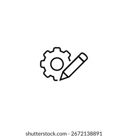 
Settings icon flat vector design.