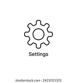 Icono de configuración, engranaje, rueda cognitiva, configuración