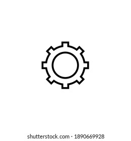 Settings icon. Gear symbol. Tools.