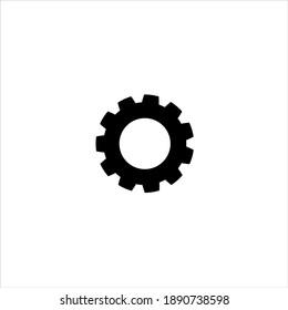 Settings Icon. Gear Symbol. Tools. Black
