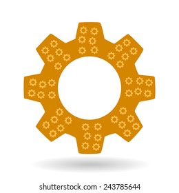 Settings icon. Gear symbol. Tools.