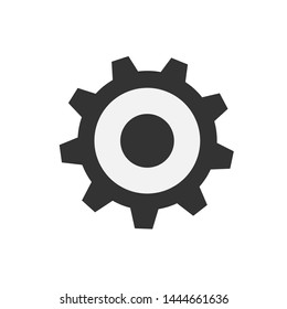 Settings icon. Gear symbol. Vector EPS 10.isolated on white background.