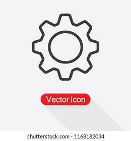 Settings Icon, Gear Icon Vector Illustration Eps10