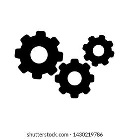 Settings icon, gear icon vector, gear symbol illustration. For web sites our mobile.
