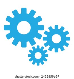 Settings icon, gear icon vector, gear symbol illustration. For web sites our mobile. Vector illustration. Eps file 62.