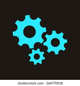 Settings icon - the gear wheels.
