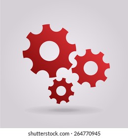 Settings icon - the gear wheels.