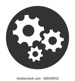 Settings icon - the gear wheels.