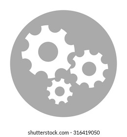 Settings icon - the gear wheels.