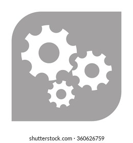 Settings icon - the gear wheels.