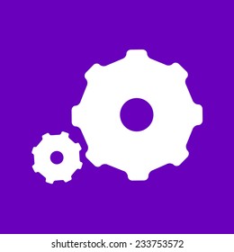 Settings Icon with gear wheels (cog wheels)