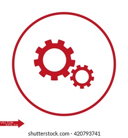 Settings icon. gears icon