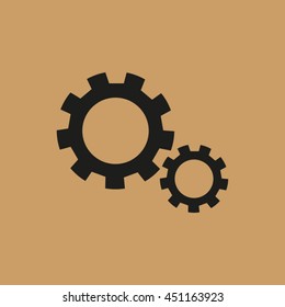 Settings icon. gears icon