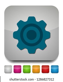 Settings Icon, Gears Set, Computer Configuration Icons, Account Settings, Help Icon