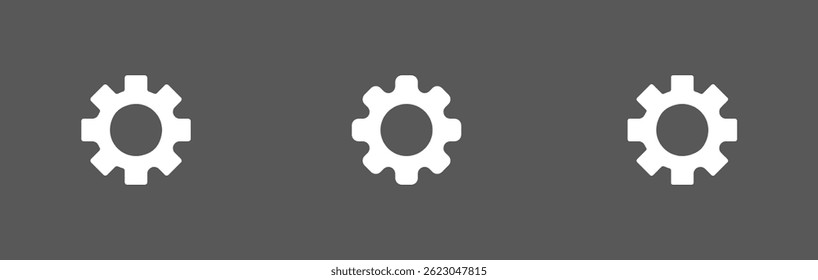 settings icon. settings gearwheel mechanic wheel configuration vector icon