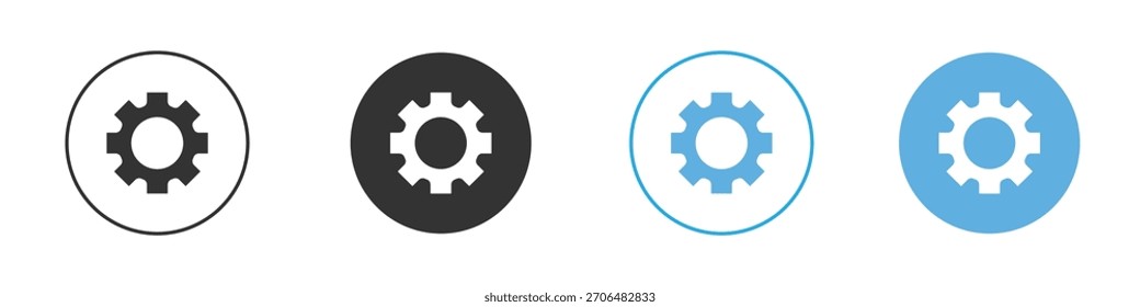 Settings icon. Graphic icon design template