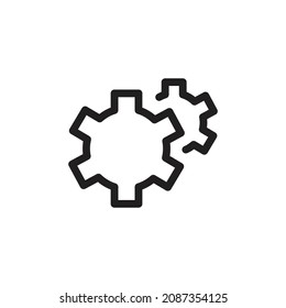 icono de configuración. iconos de alta calidad adecuados para activos gráficos de internet, diseño web, aplicaciones, ui, medios de impresión, etc. Icono de línea vector EPS 10