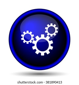 Settings icon. Internet button on white background. EPS10 vector

