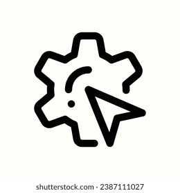 settings icon, isolated icon in light background, perfect for website, blog, logo, graphic design, social media, UI, mobile app