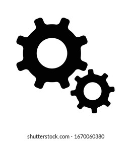 settings icon isolated vector illustration