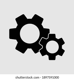 settings icon isolated vector illustration