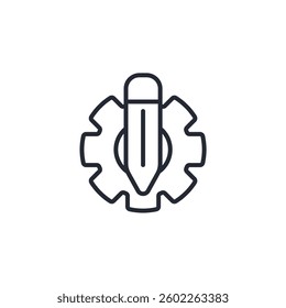 Settings icon logo vector illustration. Gear symbol template for graphic and web design collection